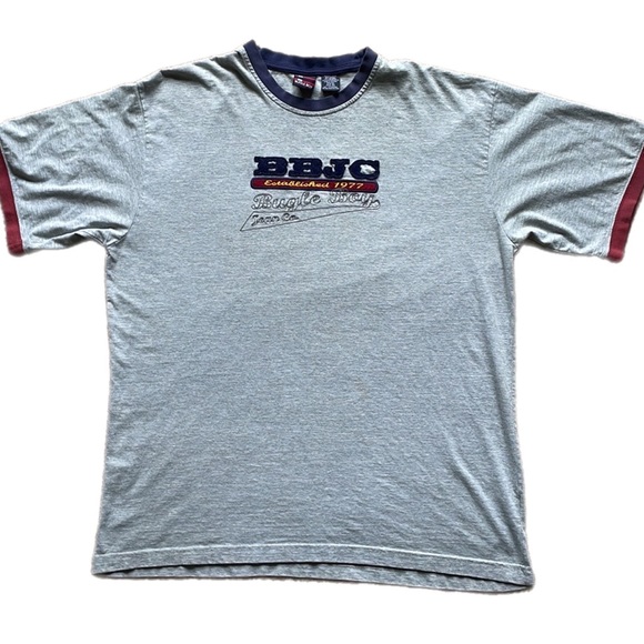 Bugle Boy Other - Vintage Bugle Boy Big Logo Embroidery Tee